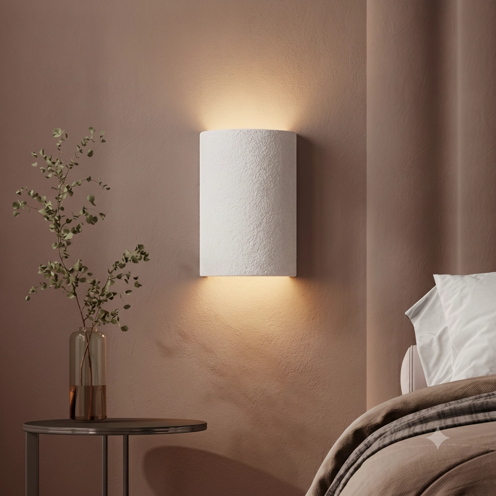 Applique murale ronde Luz blanc