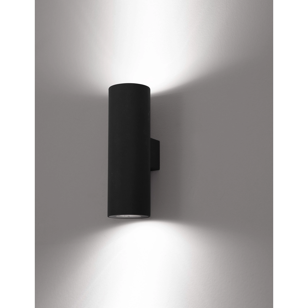 Spot apparent noir Alp Luminaire haut et bas
