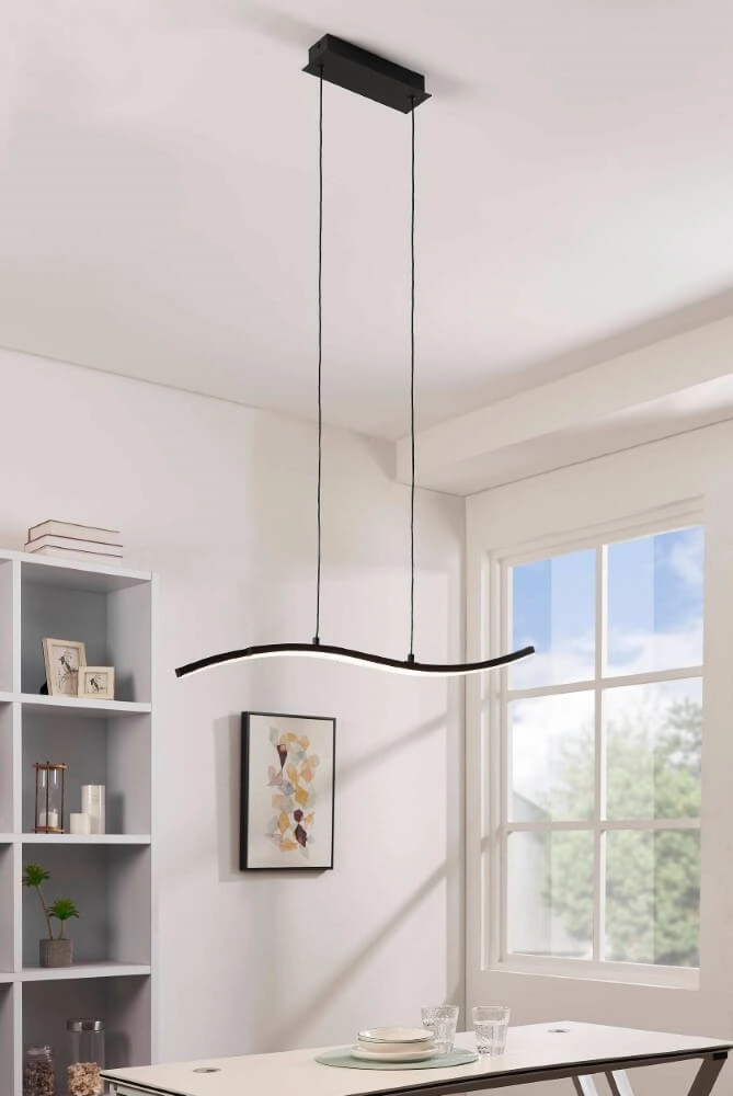 Lampe suspendue LED Lejias noir Eglo 9002759998028
