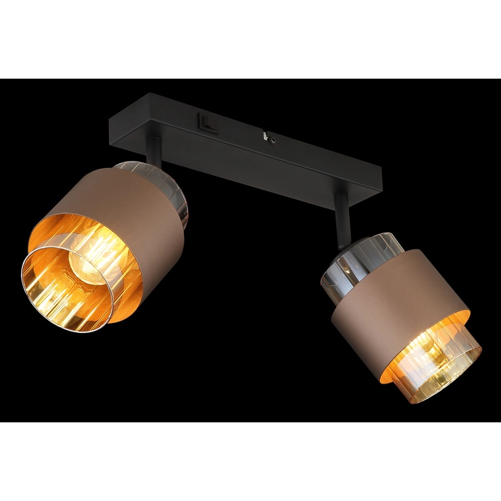 Lampe de plafond à design Milley 2-noir clair Globo 9007371583348
