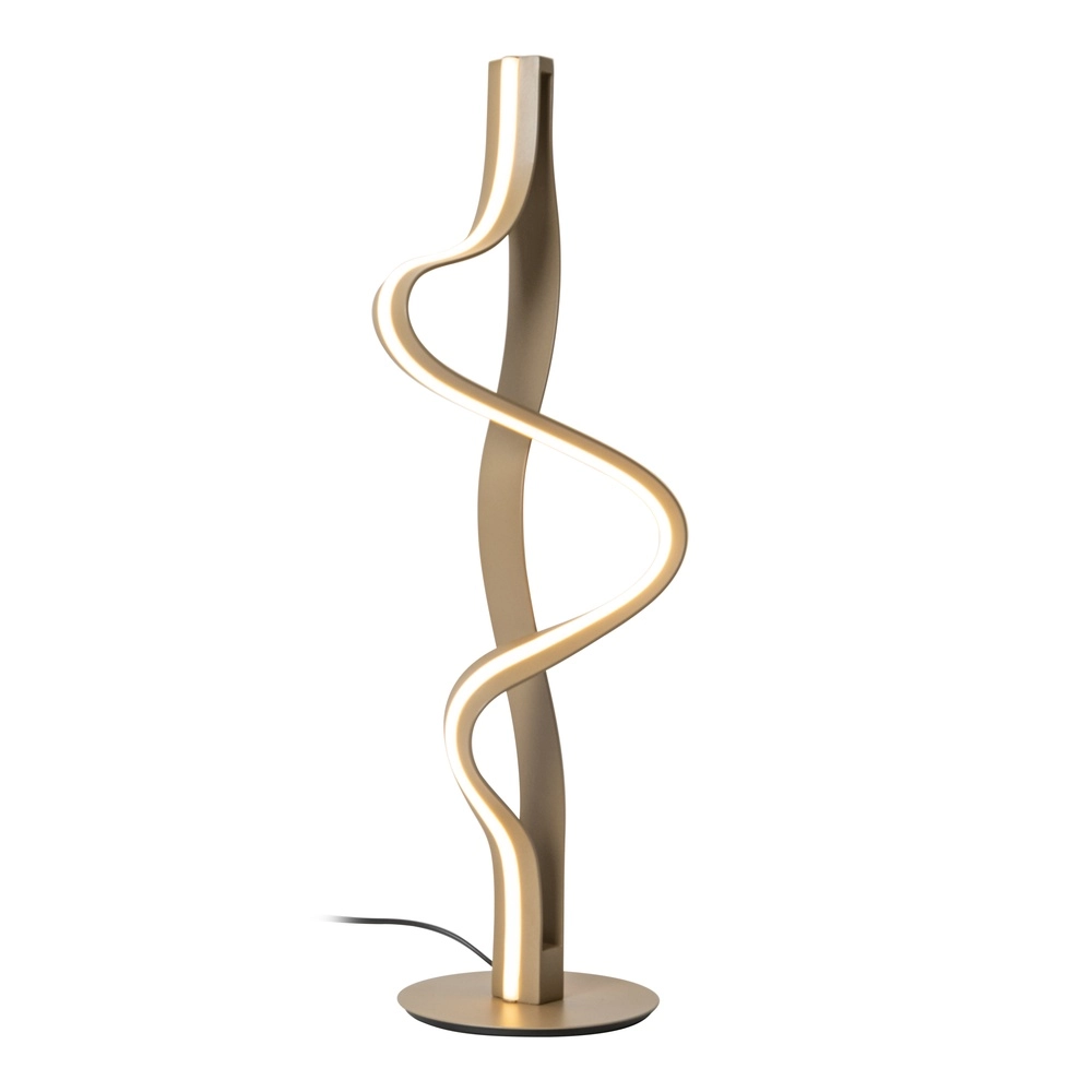 Lampe de table Lambada Boucle de champagne