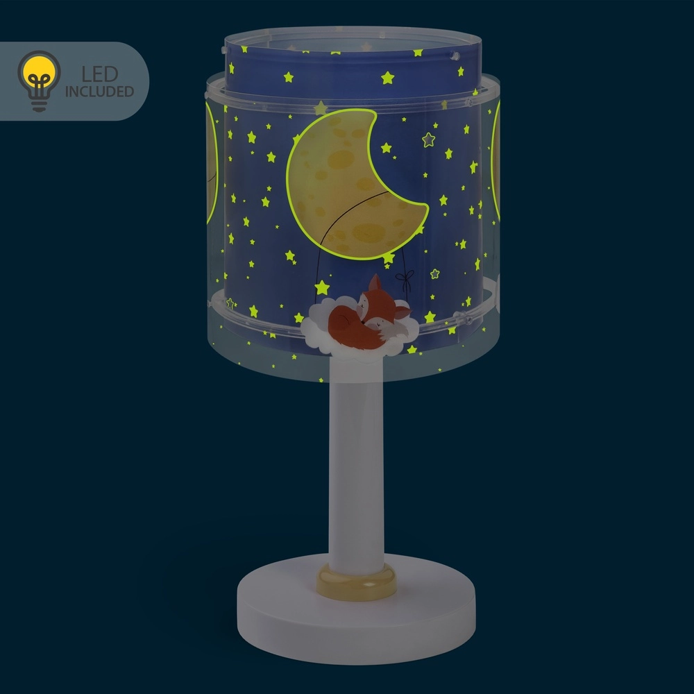 Lampe de table pour chambre d’enfant Moon Dreams bleu Dalber 8420406766317