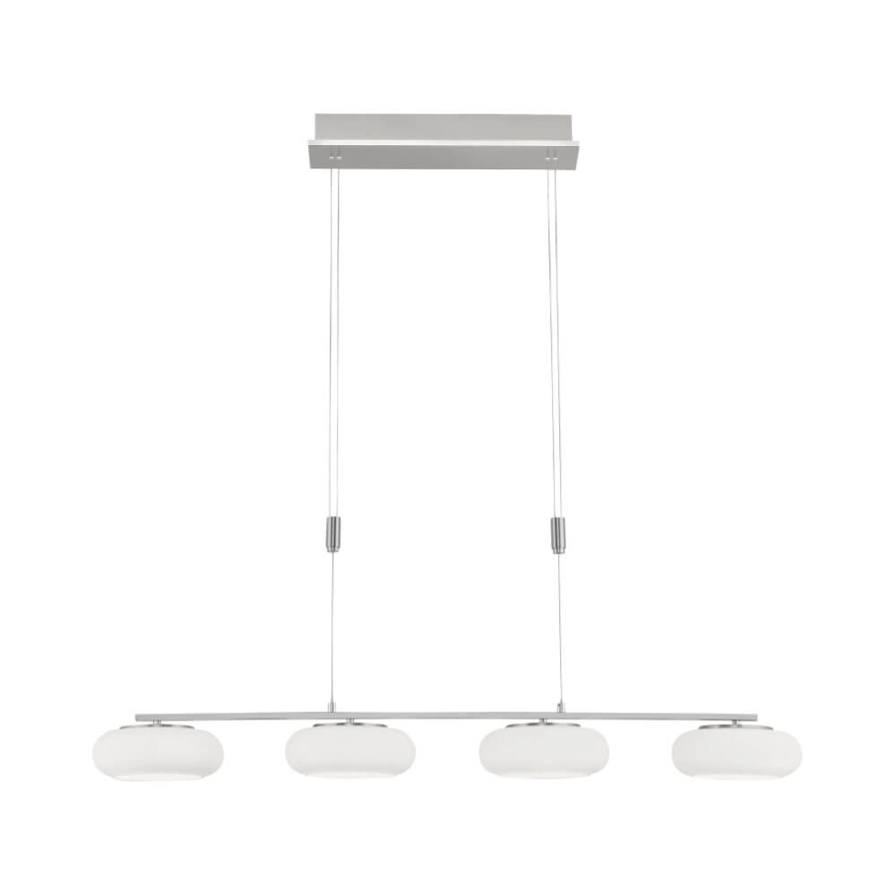 Lampe suspendue 4 lumières Q-Etienne en métal droit Paul Neuhaus 4012248350461