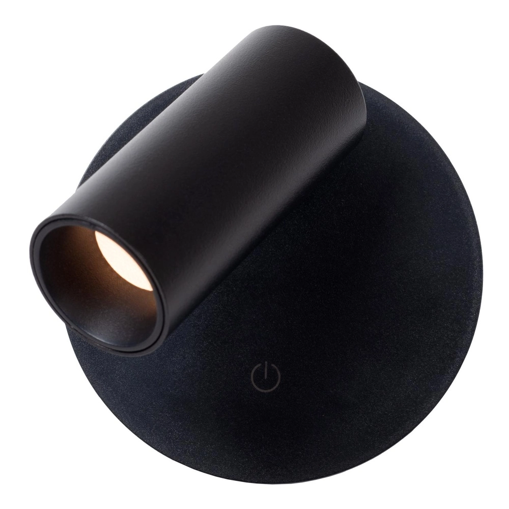 Lampe murale rechargeable Toni Noir magnétique Lucide 5411212290540