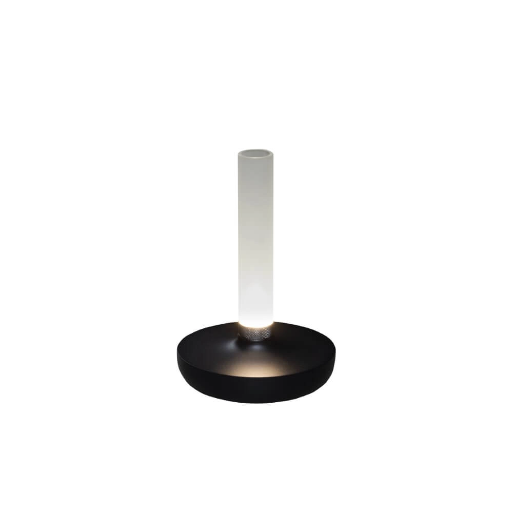 Lampe de table rechargeable Biarritz noir Lampe de table rechargeable Biarritz noir