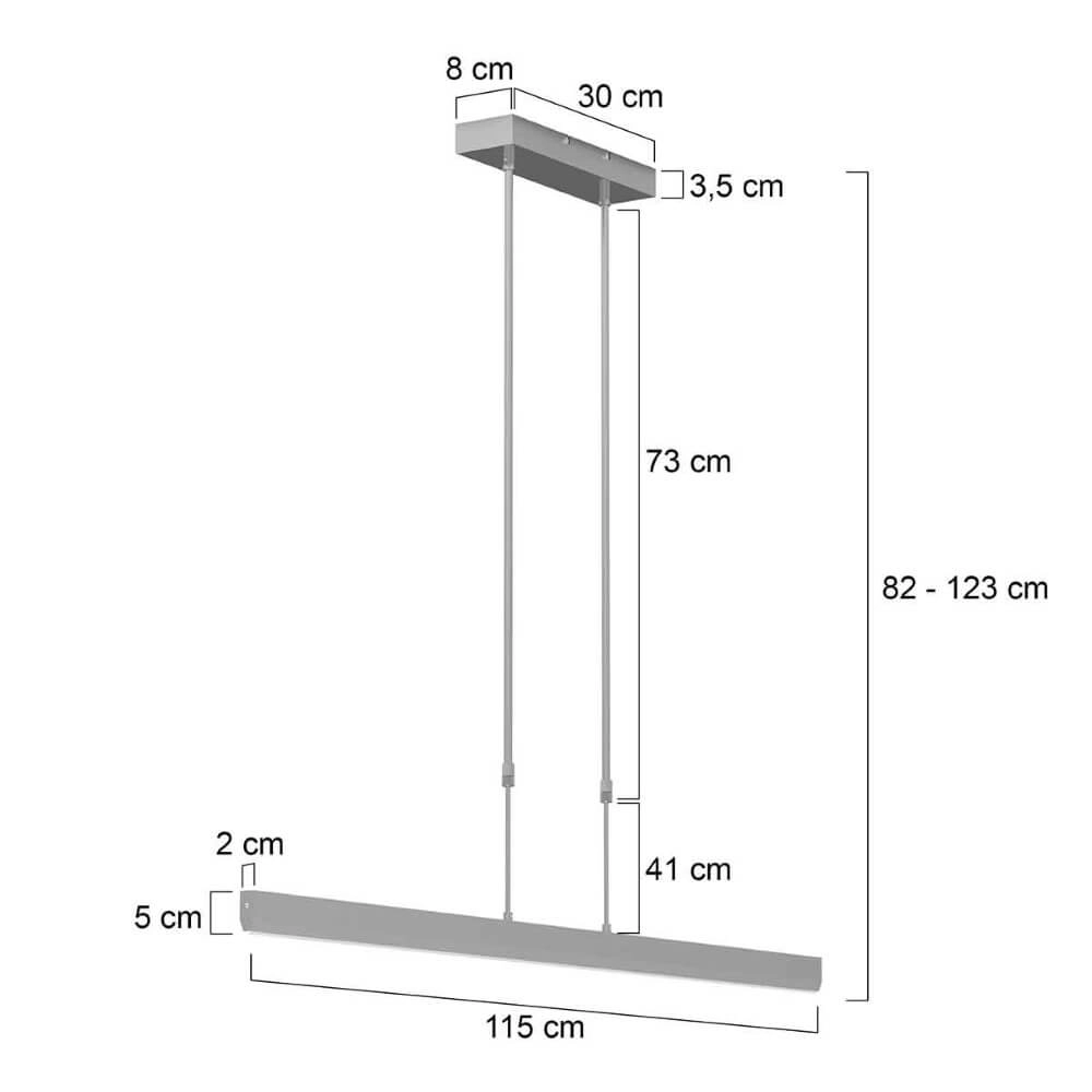 Lampe suspendue de bureau LED Zelena LED Échantillon Steinhauer 8712746170597