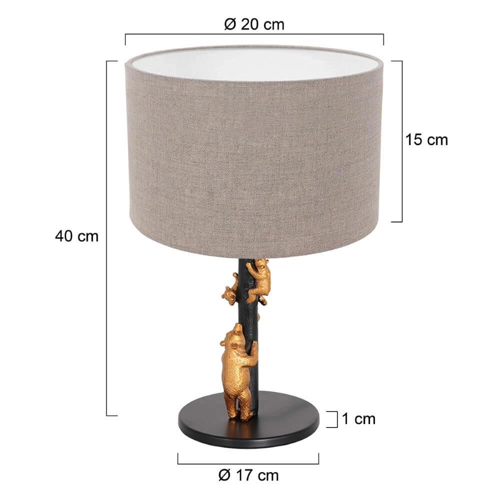 Lampe de table design Animaux avec capuche taupe Steinhauer 8712746151879
