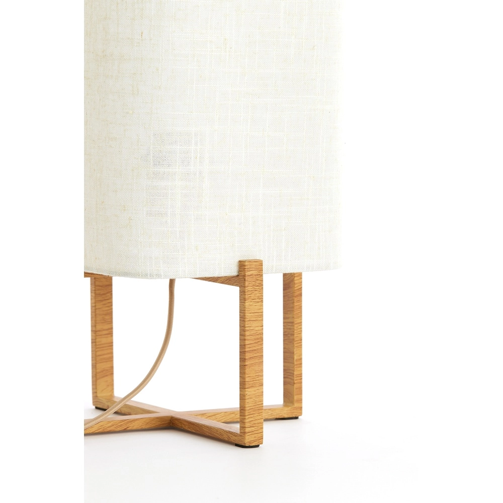 Lampe de table Wyn 50,5 cm - corde crème avec aspect bois Light & Living 8717807792572