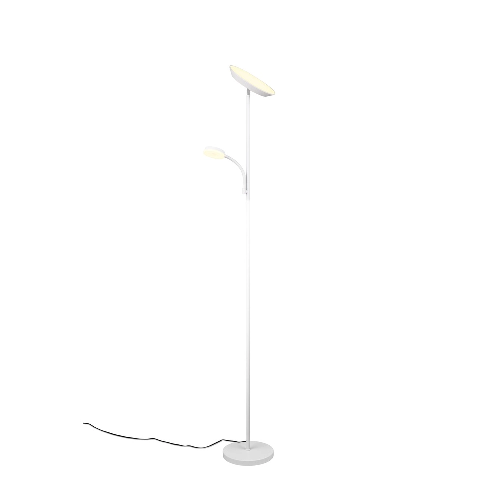 Lampadaire Specter blanc avec lampe de lecture Lampadaire Specter blanc avec lampe de lecture