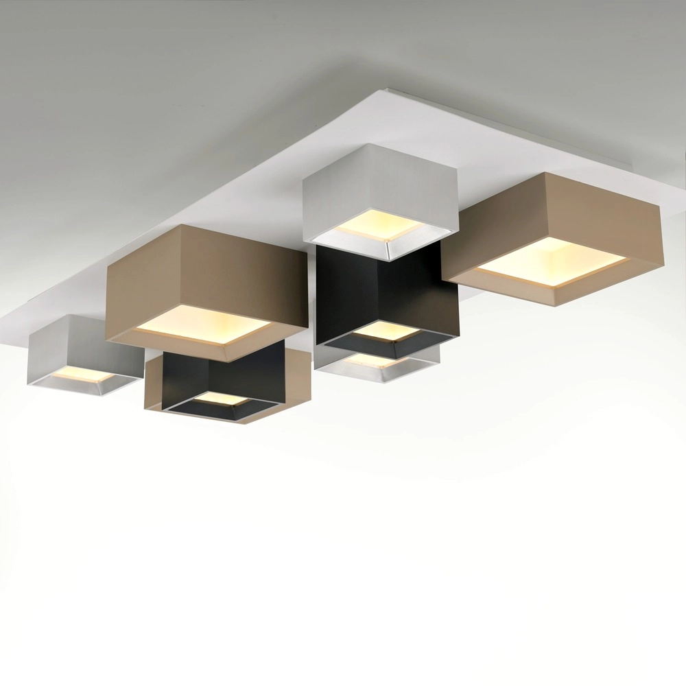Lumière LED de plafond Pure Manhattan 8 lumières Paul Neuhaus 4012248396896