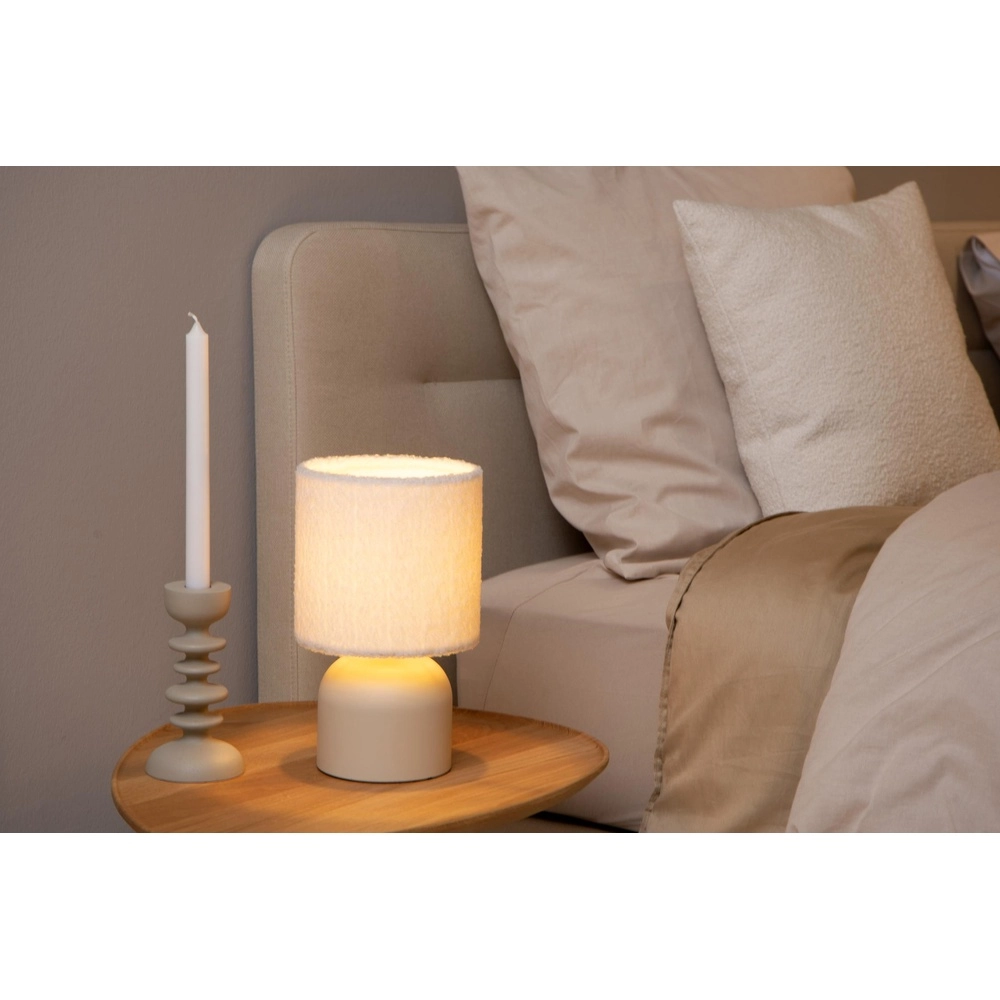 Lampe de table Woolly Crème Lucide 5411212105875