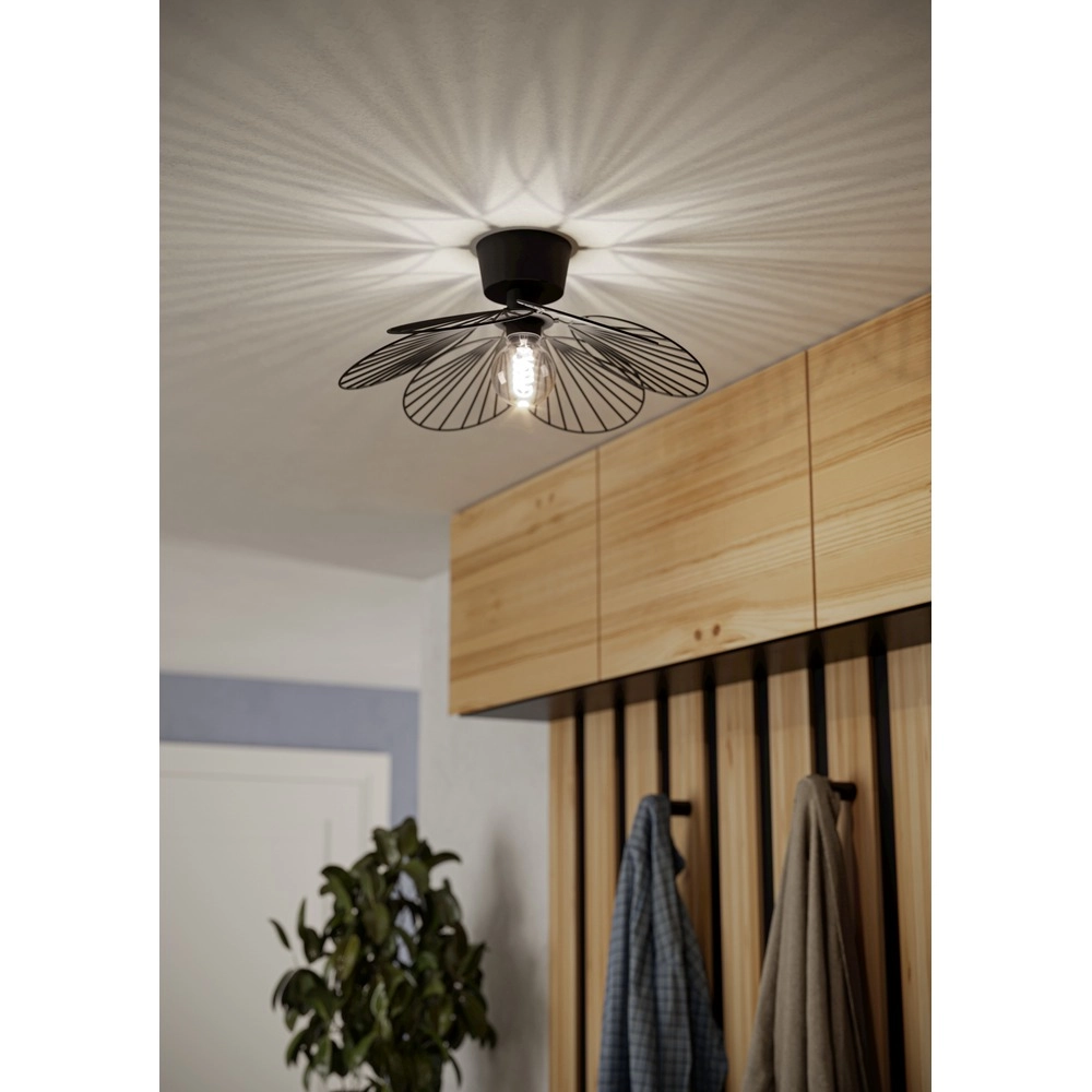 Lampe de plafond Binacua noir Ø 45cm Eglo 9008606405947