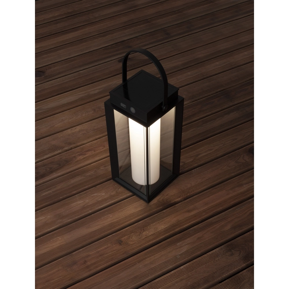 Lampe de table solaire Verhal anthracite