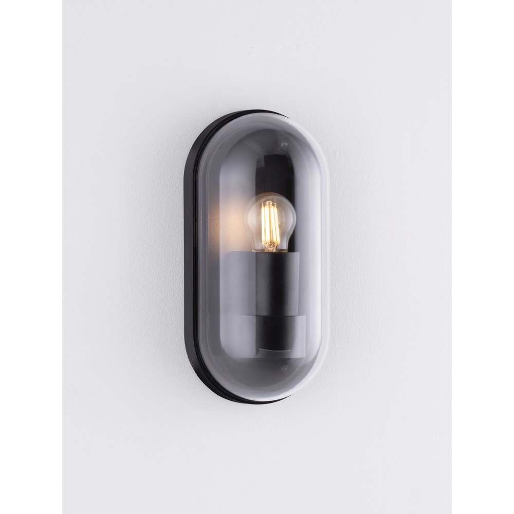 Applique murale ovale Amel Anthracite classique Lyora 5212017449382