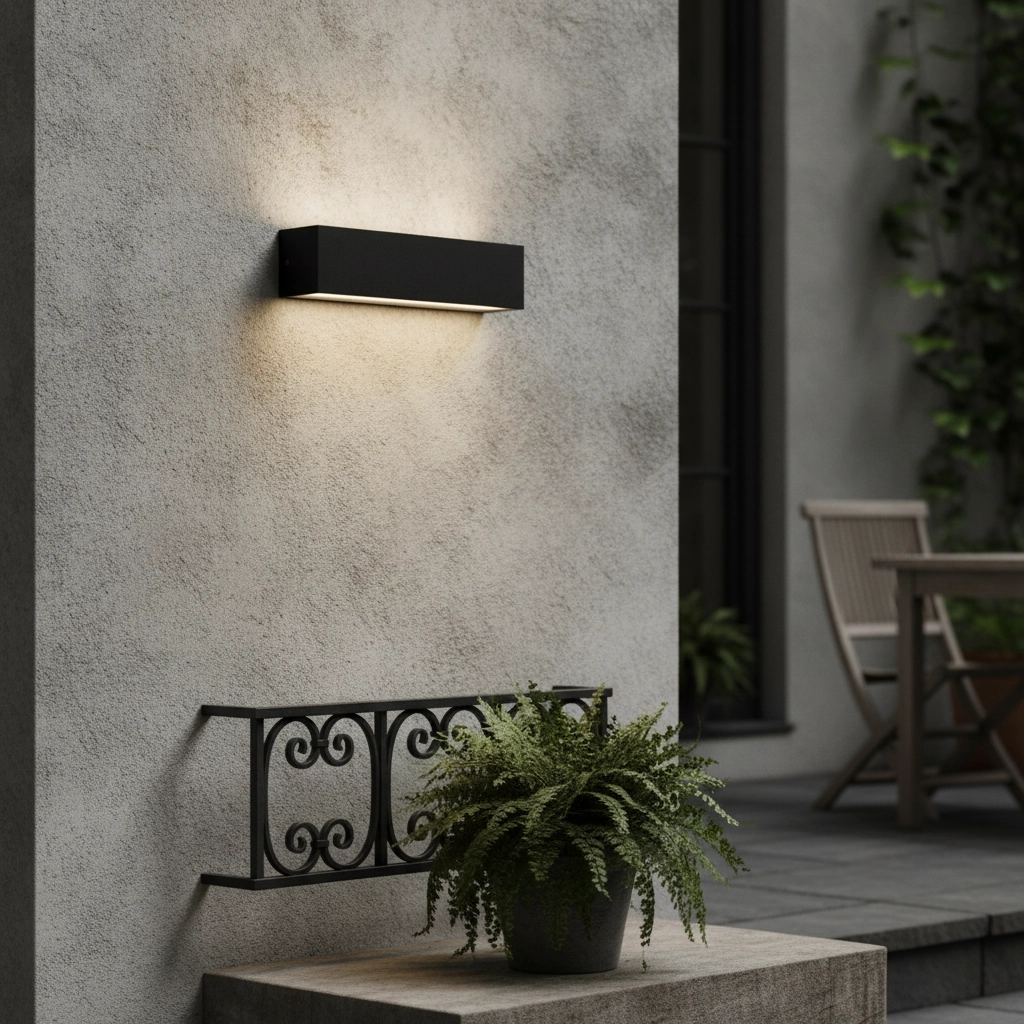 Applique murale élégante Allure noir 26cm