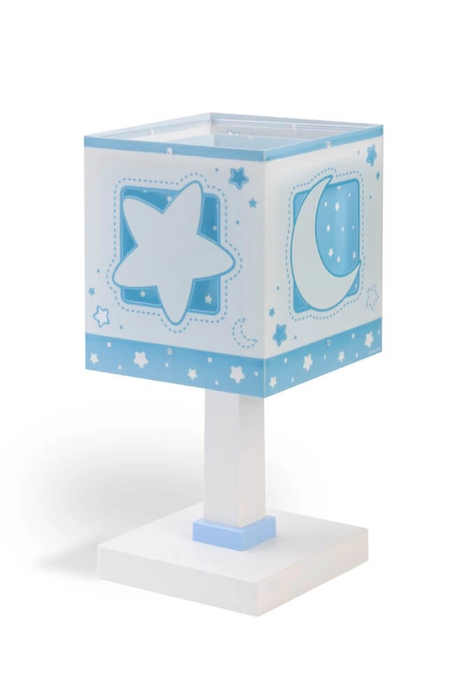 Lampe de table pour chambre d'enfant Moonlight bleu doux