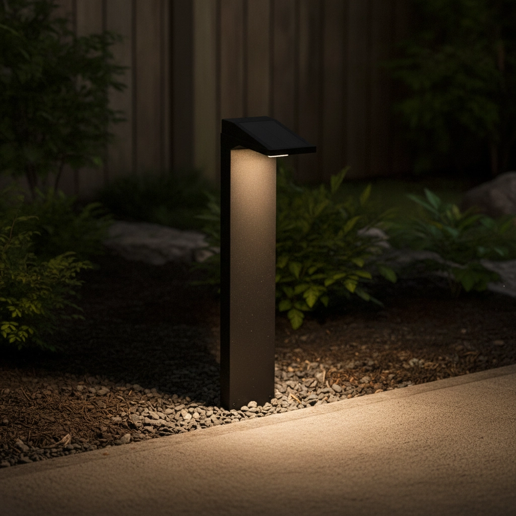 Lampe de jardin solaire Tek noir
