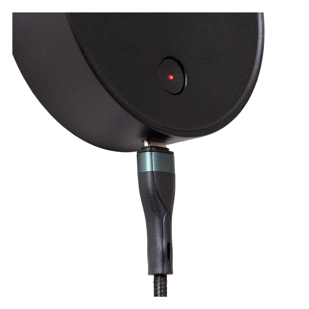 Lampe de chevet Asja Noir dimmable Premium by Lucide 5411212421180