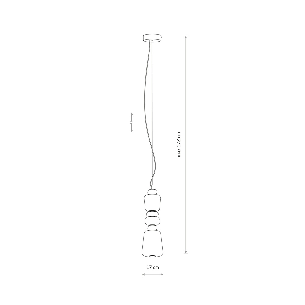 Lampe suspendue Ceramic Led céramique et verre Ø 17cm Lyora 5903139117012