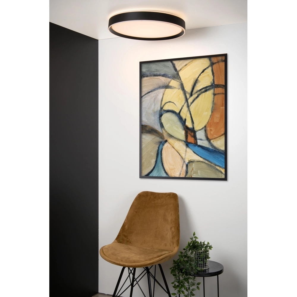 Éclairage de plafond Nuria Ø 50 cm noir Lucide 5411212791795