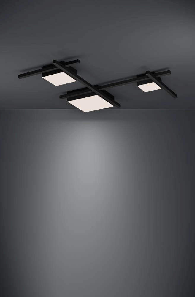 Plafonnier LED Viareggio noir Stars of Light 9002759396893