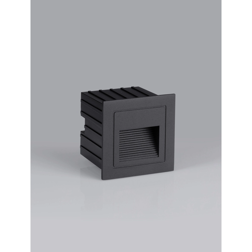 Luminaire encastré carré Polka noir Lyora 5212017453198