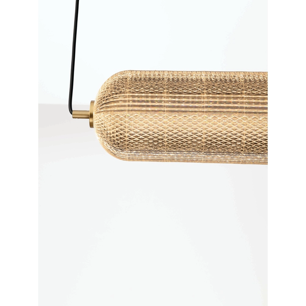 Lampe pendante unique Klelia Or horizontal Lyora 5212017452696