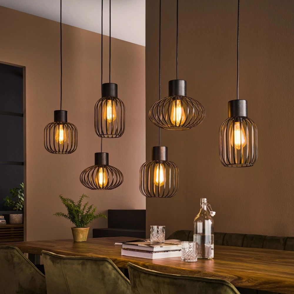 Suspension filaire 5L Mix E27 - noir