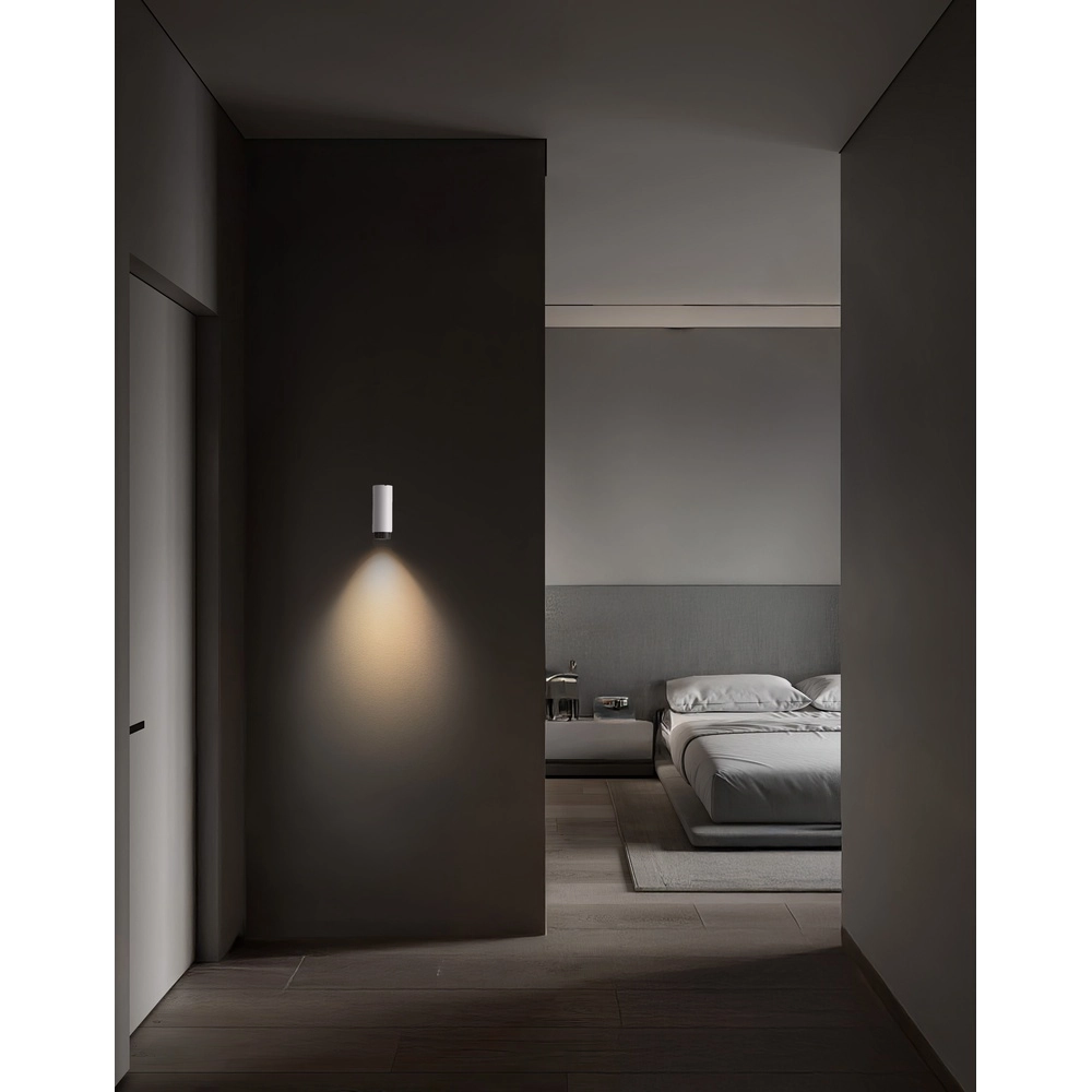 Spot mural Nessi blanc avec noir Lyora 5212017475152