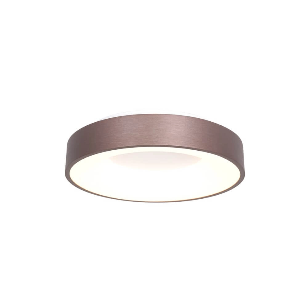 Plafonnier LED en bronze Ringlede Ø 30 cm