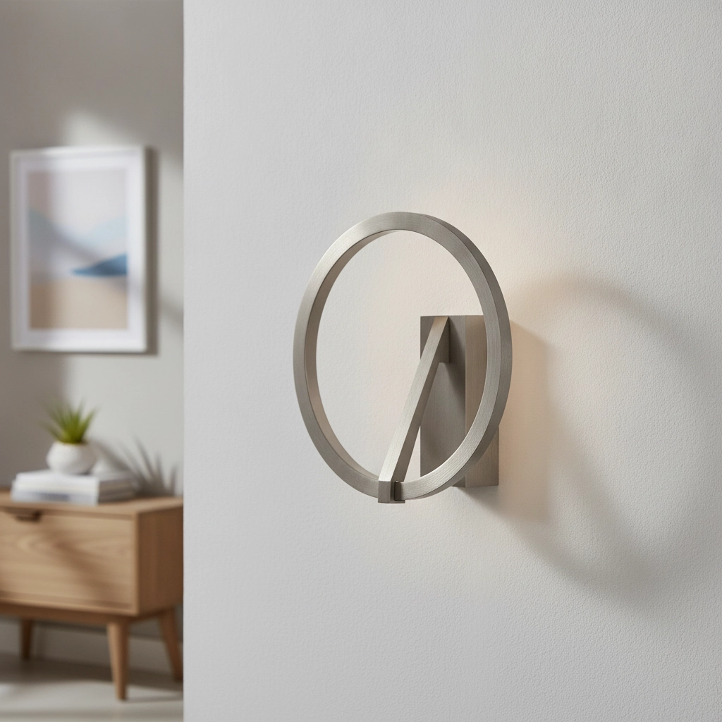 Applique murale design Tilia nickel