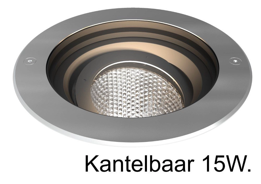 Spot de sol LED Spotpro Inox inclinable 20 cm
