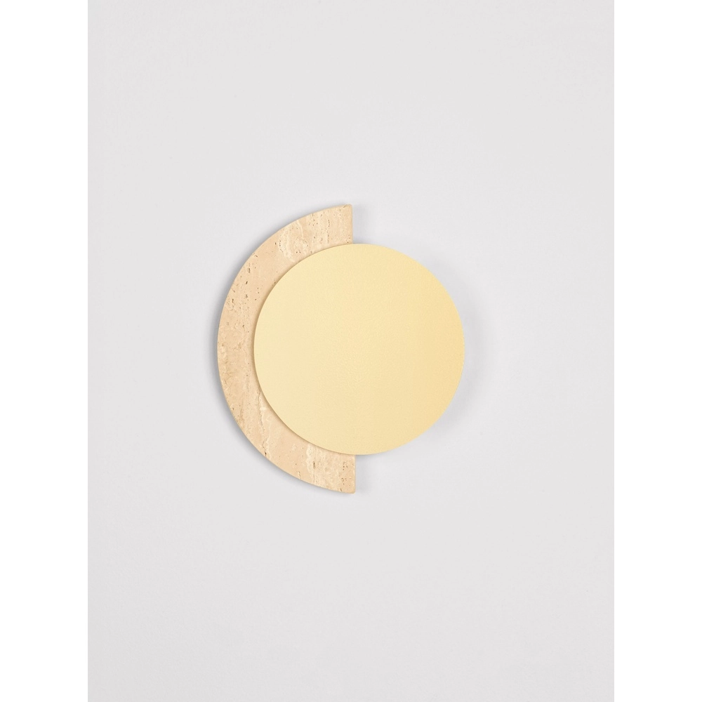 Lampe murale de conception Molli travertin Ø 17cm Lyora 5212063501300