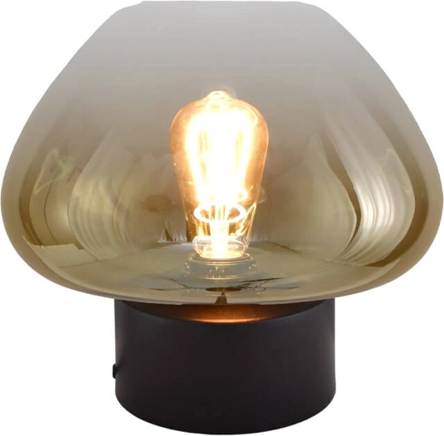 Lampe de table Genua noir avec verre doré Ø 29cm Lampe de table Genua noir avec verre doré Ø 29cm