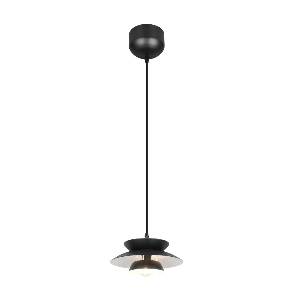 Conception de la lampe suspendue Amarila noir Ø 25cm Trio 4017807682762