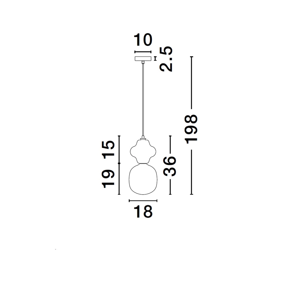 Suspension Clio S céramique jaune Lyora 5212017461186