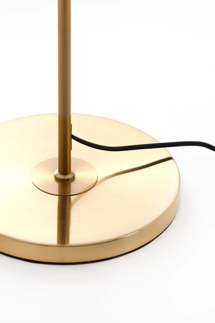 Lampadaire doré Medina avec verre fumé Light & Living 8717807696979