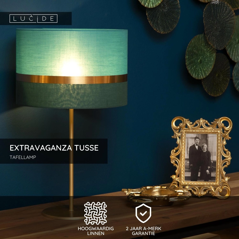 Lampe de table de conception Extravaganza Tusse vert Ø 30cm Lucide 5411212105646
