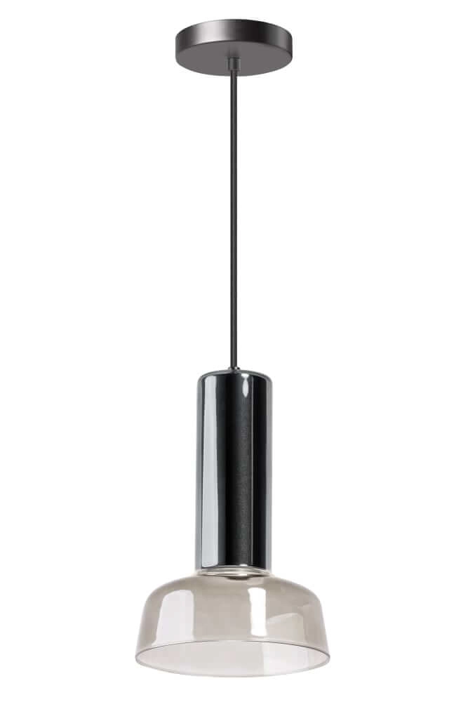 Lampe suspendue Beal verre fumé Ø 18cm