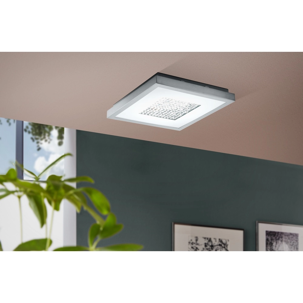 Lampe de plafond carrée Pescate Chrome Eglo 9002759983697