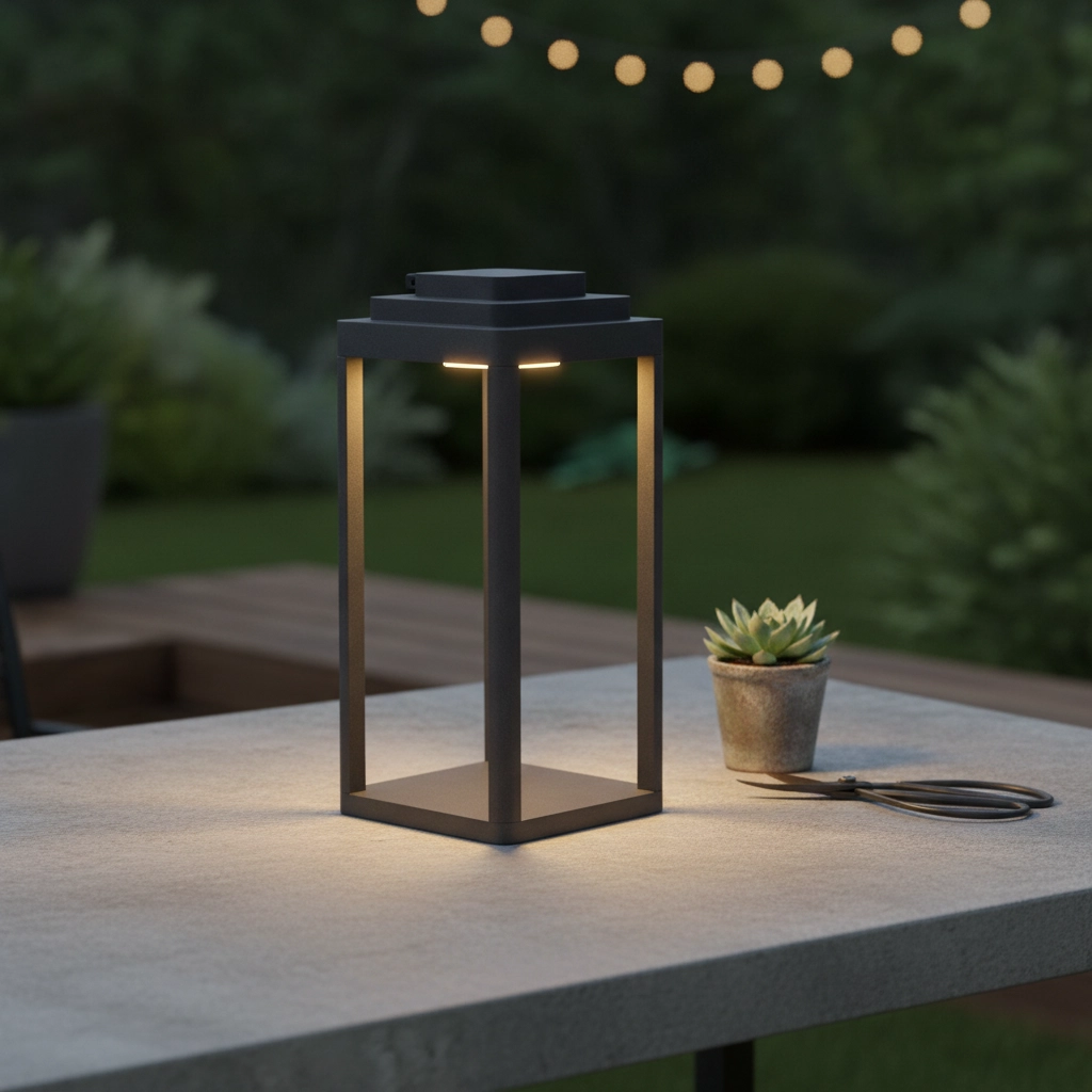 Lampe de table élégante Figi anthracite 35cm