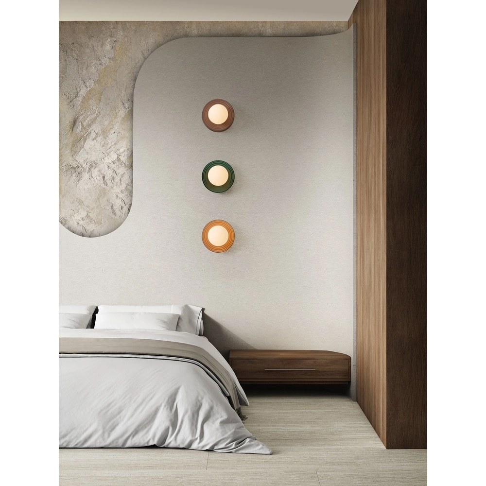 Applique murale Orbique caramel Ø 16cm Lyora 5212017483935