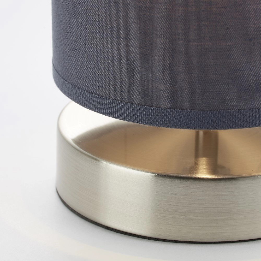 Lampe de chevet grise Clarie Brilliant 4004353175213
