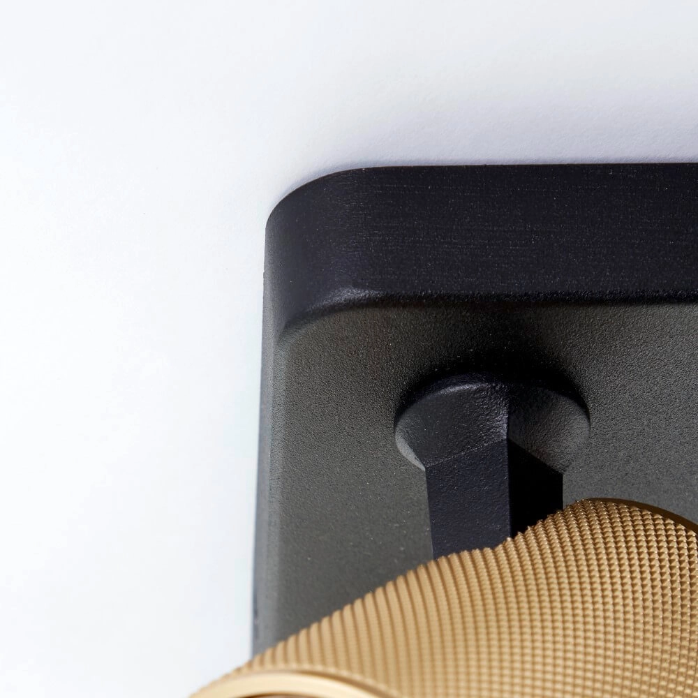 Spot carré en saillie Marty noir avec de l'or Brilliant 4004353424434