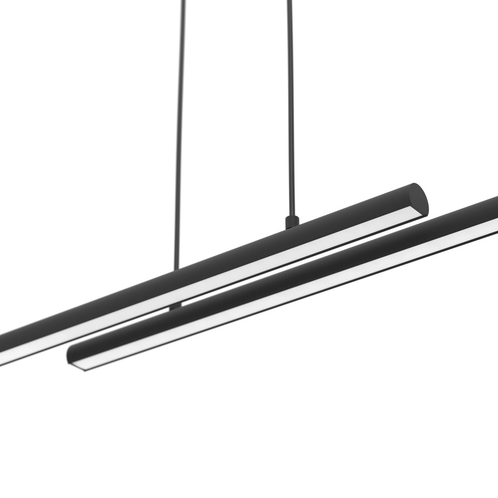 Lampe suspendue intelligente Flatron-Z noir 150cm Eglo 9008606390564