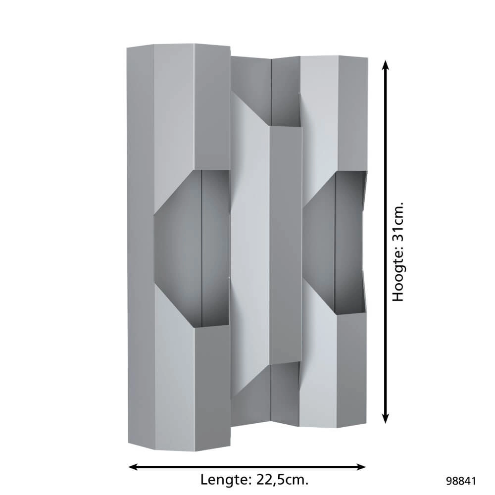 Spot mural gris Zinacua Eglo 9002759988418