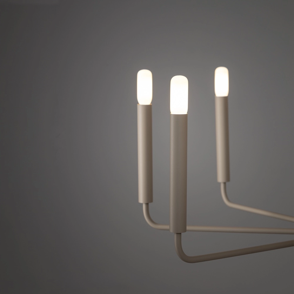 Lustre moderne Orto brun sable Ø 73cm Lyora 5903139125253