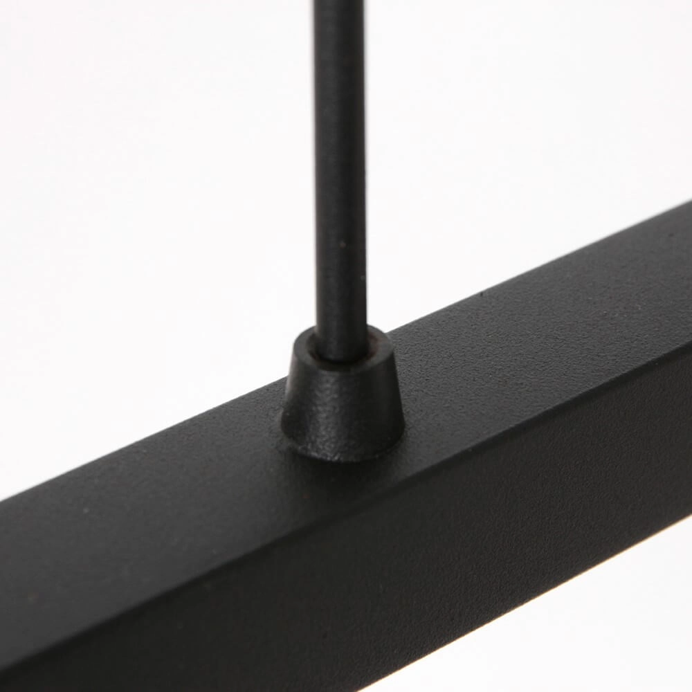 Lampe suspendue noire Stang avec des nuances de velours taupe Steinhauer 8712746165753