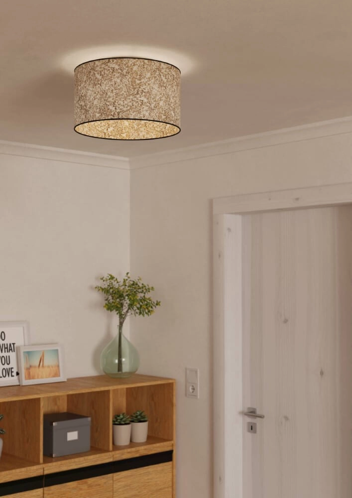 Plafonnier naturel Butterburn Ø 38 cm Eglo 9002759439354