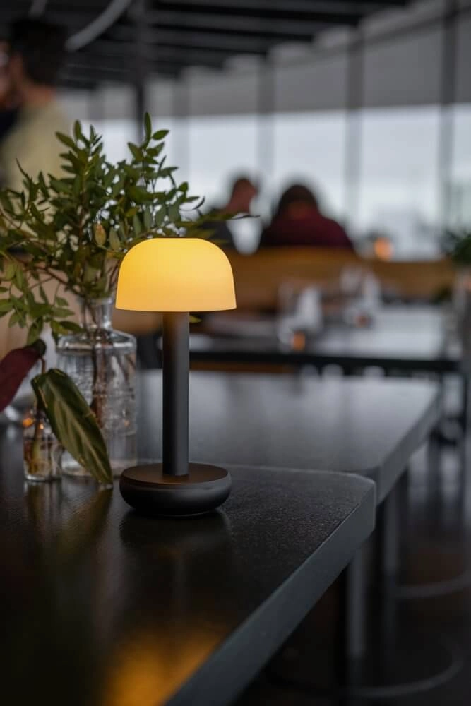 Lampe de table rechargeable Two Black Frosted Humble 7446023311366